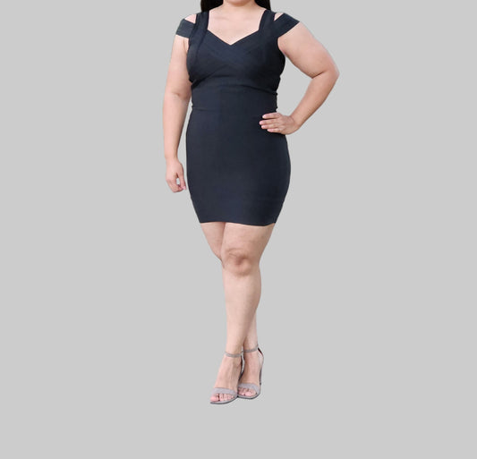 The Shapewear Dress V Neck Sleeveless Midi