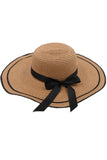 YD Boutique Hats Vintage Bow Decor Summer Beach Straw Hat
