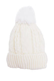 YD Boutique Hats Beige Beanie Hats with Sherpa Lining