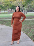 Silky Smooth Long Sleeves Dress -Cooper
