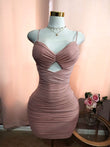 Party_Dress_Pink_Ruched_Mesh_bodycon_Dress