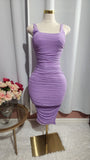 Party Dress Purple Tank Dress 