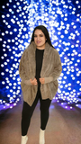Teddy Hooded Sherpa Jacket - Tan