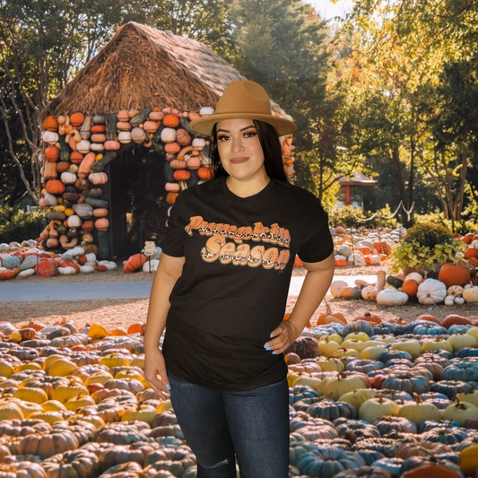 Camiseta estampada Temporada de calabaza