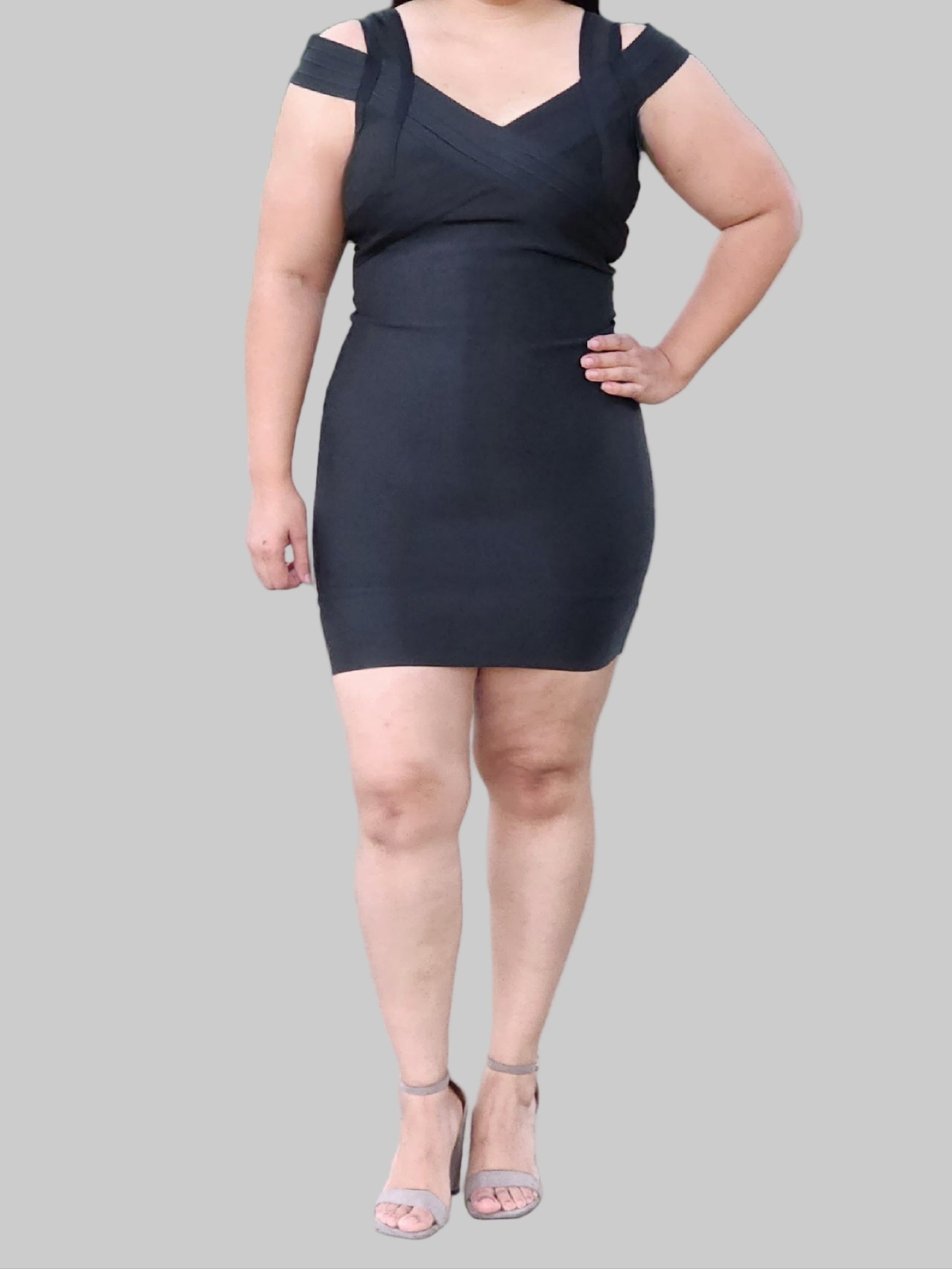 The Shapewear Dress V Neck Sleeveless Midi