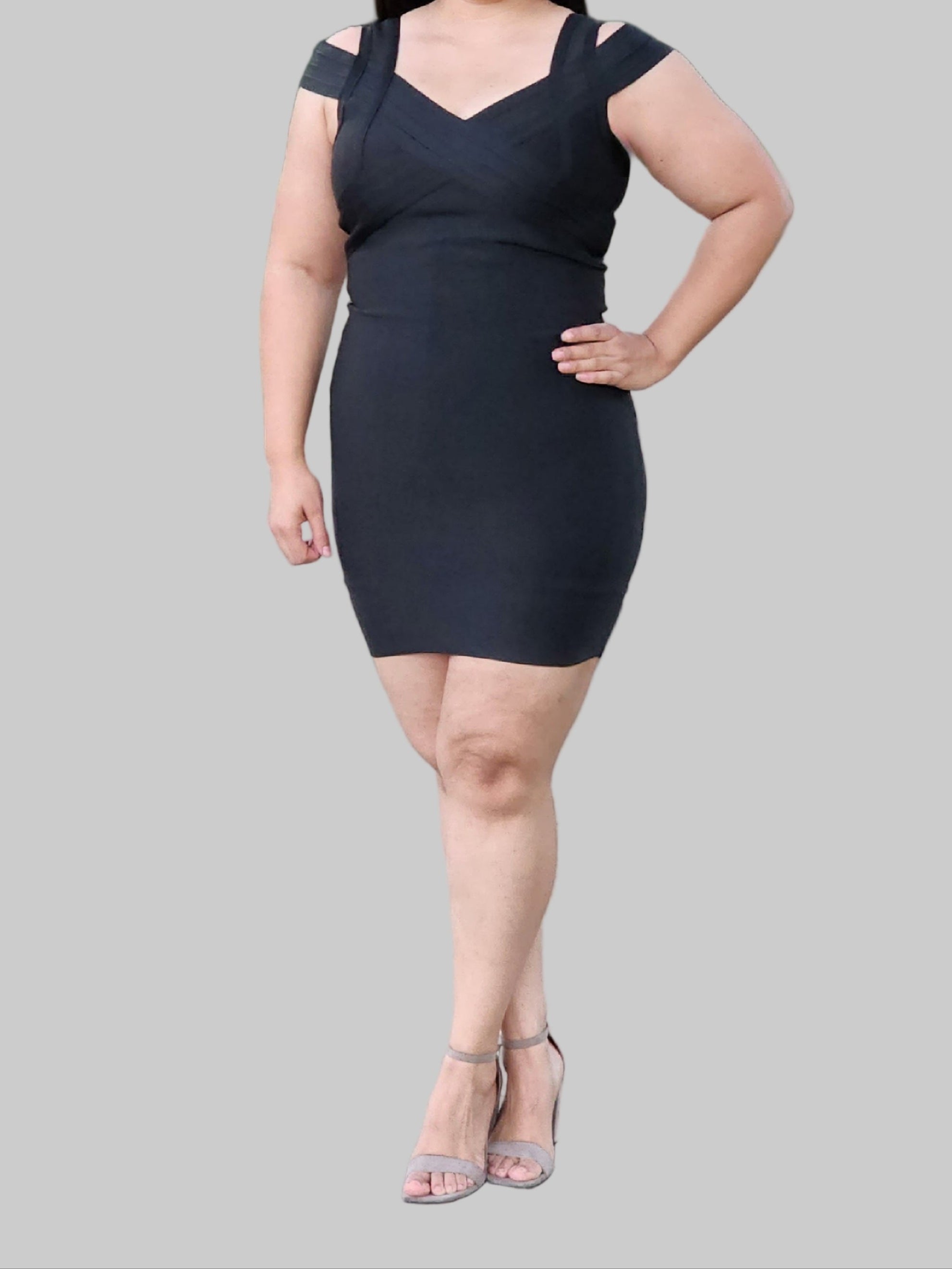 The Shapewear Dress V Neck Sleeveless Mini