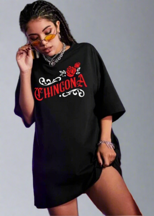 Chingona T-Shirt For Women Mexican Latina Fearless