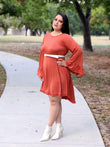 Ruffle Detail Dress With Pockets