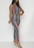Aztec Sleeveless Jumpsuit