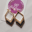 YD Boutique Earrings Black Beaded Drop Earrings