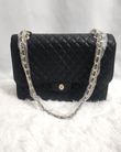 YD Boutique YD Large Quilted Luxury Bag in Black.