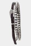 YD Boutique Belts Brown Rhinestone Belt