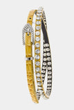 YD Boutique Belts Mustard Rhinestone Belt