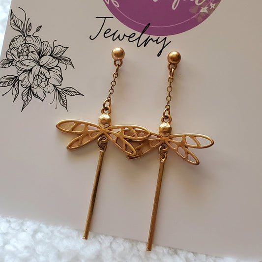 YD Boutique Earrings Dragonfly Earrings