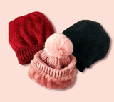 YD Boutique Hats Beanie Hats with Sherpa Lining