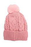 YD Boutique Hats Pink Beanie Hats with Sherpa Lining