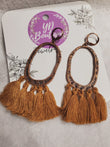 YD Boutique LLC Earrings Boho Chic Fan Shaped Tassel Earrings