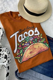 YD Boutique Shirts & Tops M But First Tacos Graphic Tee