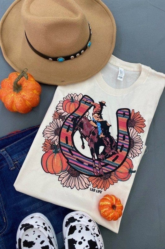 YD Boutique Shirts & Tops M Pumpkins & Rodeo Tee