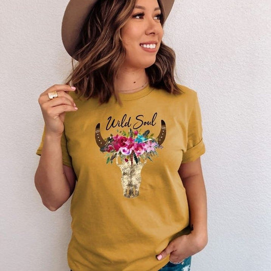 YD Boutique Shirts & Tops S Wild Soul Tee